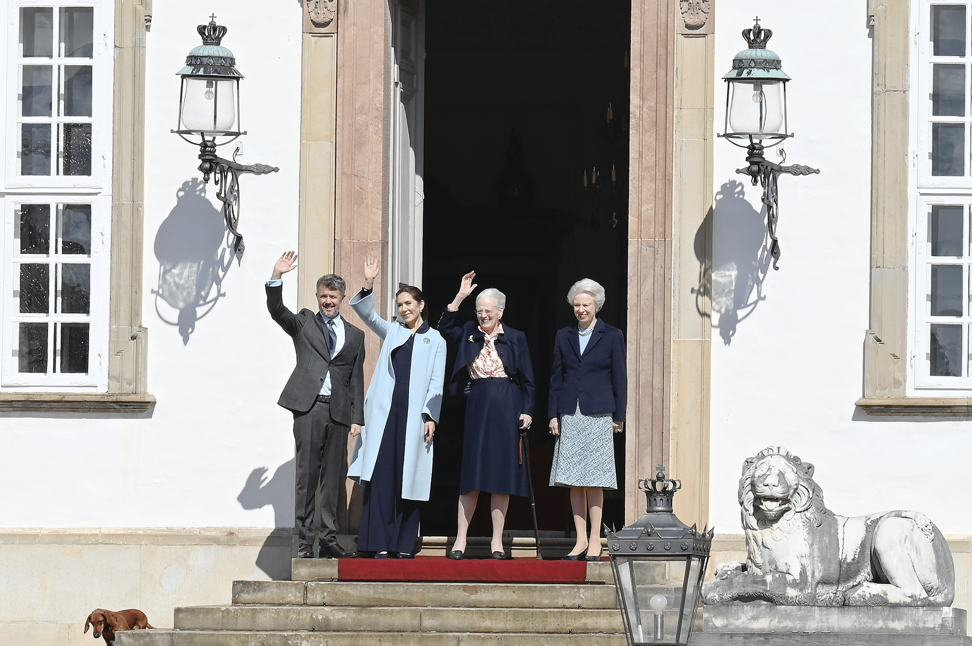 Dronning Margrethe fylder 84 år og fejrer det på Fredensborg Slot med Kong Frederik og Dronning Mary og prinsesse Benedikte